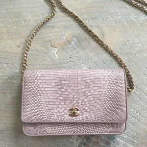 Chanel Lizard gold/purple WOC